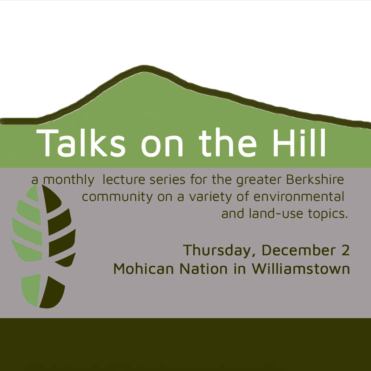 Talks on the Hill: Mohican Nation in Williamstown