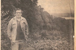 Man standing in front of landscape